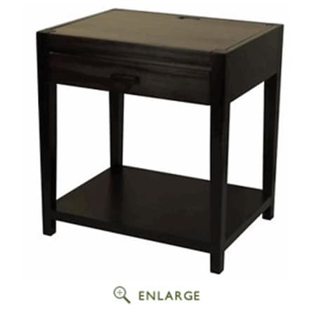 Casual Home Notre Dame Night Stand with USB Port, Espresso CA627327